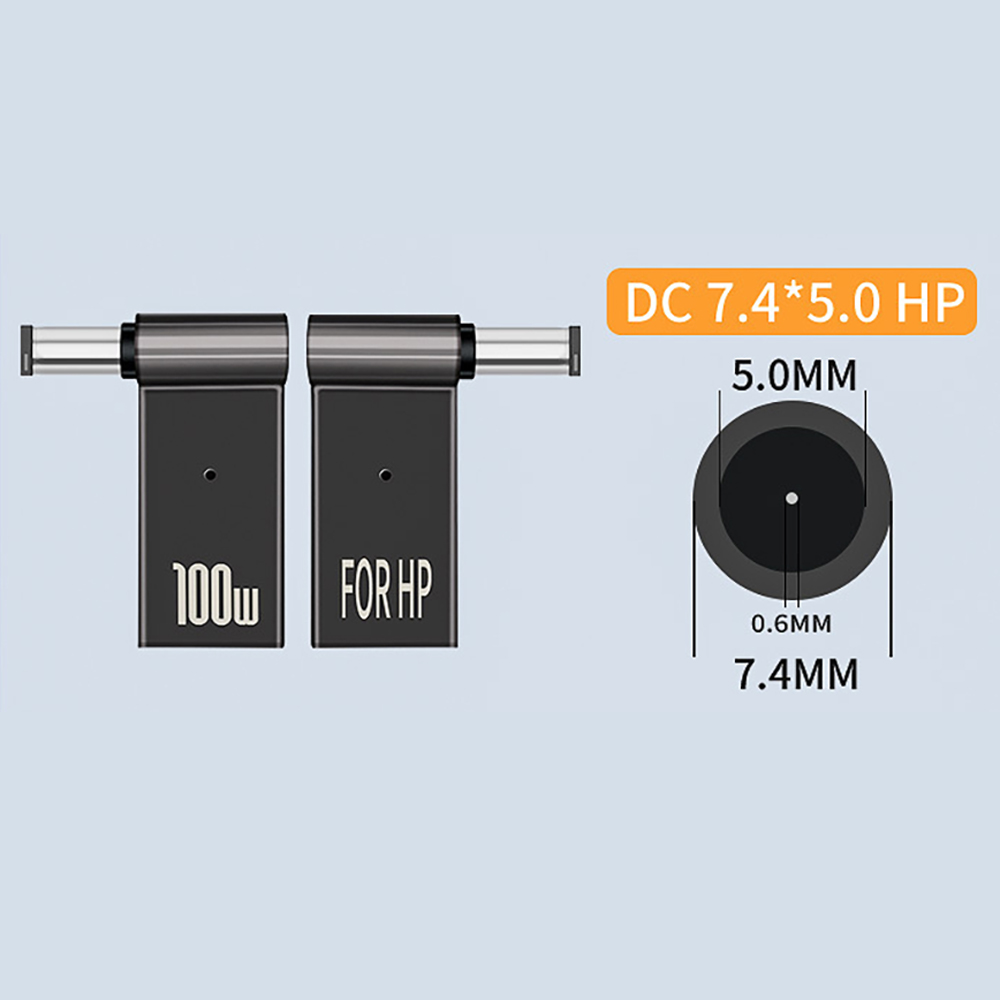 Picture of PD deception charging adapter suitable for HP Lenovo Dell Asus laptop charging type-C female to DC interface